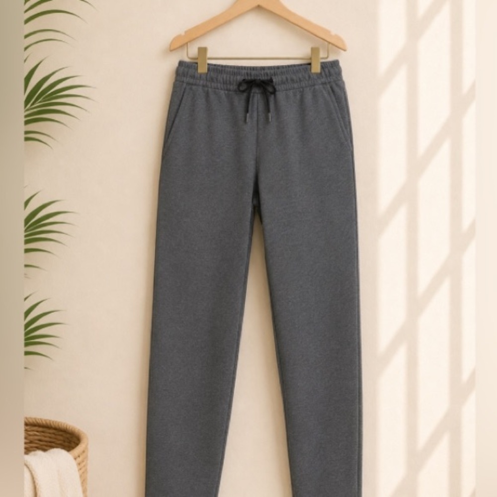 Lulu-B Men's Charcoal Gray Fleece Joggers